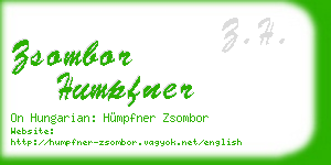 zsombor humpfner business card
